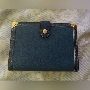 Louis Vuitton Blue Leather Journal with Gold Accents